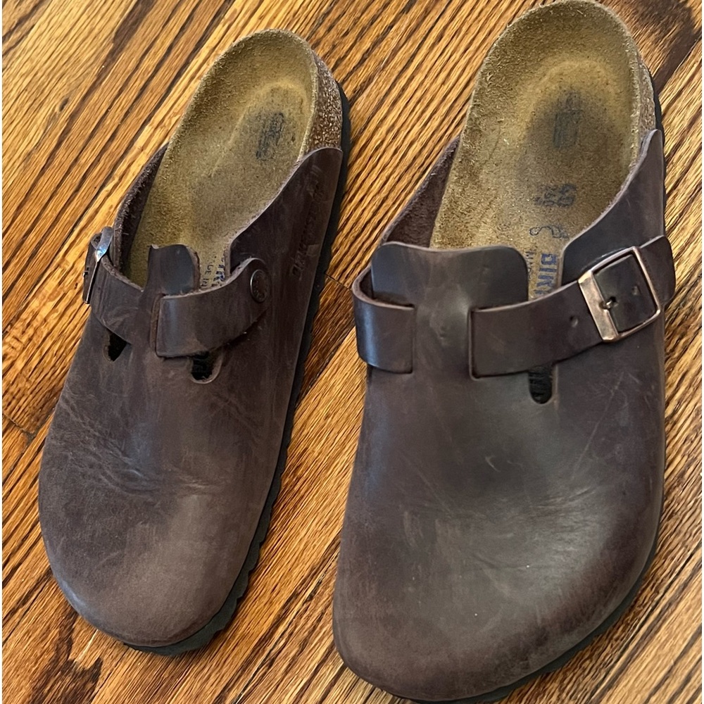 Birkenstock Women's Boston Soft Footbed Clogs SIZE 40/Tobacco Brown